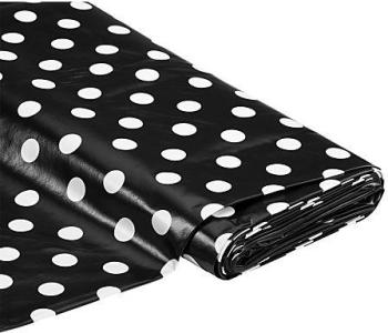 Toile cirée pois noir blanc Toile cirée pois noir blanc