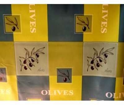 Rouleau toile cirée olive verte