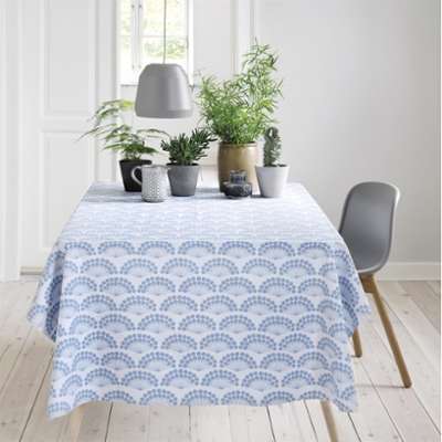 Toile cirée Blue flowers bleu