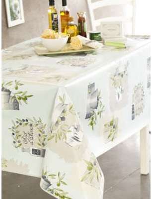Nappe en toile cirée au mètrage modèle OLIO D OLIVA Nappe en toile cirée au mètrage