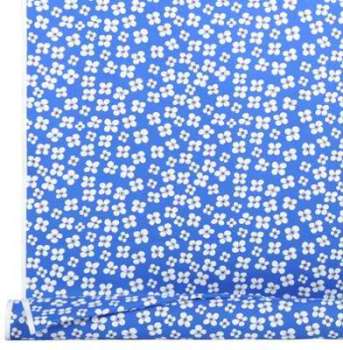 Toile cirée Belle Amie bleue bleu-blanc
