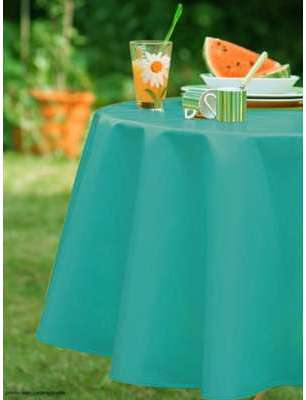 Nappe en toile cirée OVALE 140 X 240 CM GOURMANDISE Nappe en toile cirée OVALE