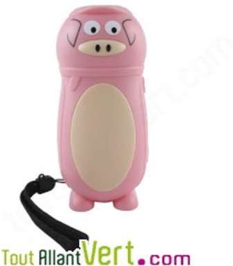 Cochon lampe torche à dynamo jouet enfant Cochon lampe torche à dynamo