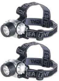 2 lampes frontales à 7 LED 30 lm 0 3 W et 3 niveaux 2 lampes frontales à 7 LED