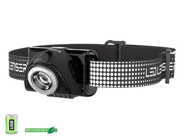 Lampe frontale Led Lenser SEO 7R noire