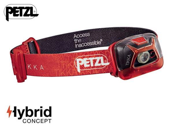Lampe frontale Petzl TIKKA Hybrid 200 lumens rouge