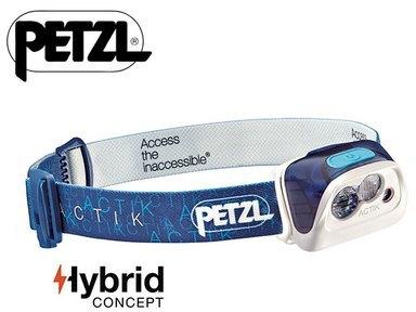 Lampe frontale Petzl ACTIK Hybride bleue Lampe frontale Petzl ACTIK