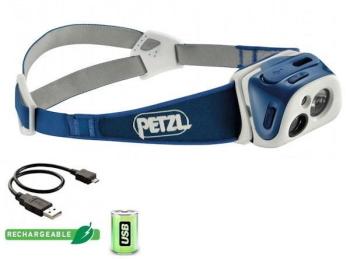 Lampe frontale rechargeable Petzl REACTIK bleue