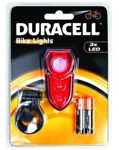Lampe arrière de vélo 3 LED Duracell (BIK-B02RDU)