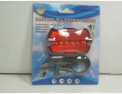 Feu Arrière Rouge 5 Led Pour Vélo VTT