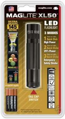 Lampe torche XL50 Led + 3 LR3 AAA