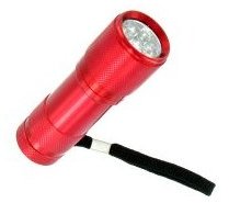 Mini lampe de poche rouge - 9 LED Mini lampe de poche rouge