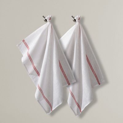 Torchons essuie-verres en lin (lot de 2) - La Redo