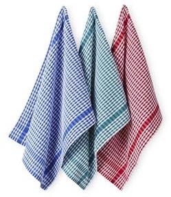 COULEURS & PRIX Essuie-mains éponge, lot de 6 vert