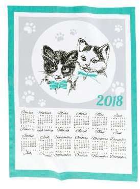 Torchon calendrier 2018 - lot de 3