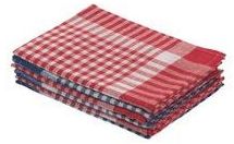 Torchon textile 100% coton - Paquet de 6