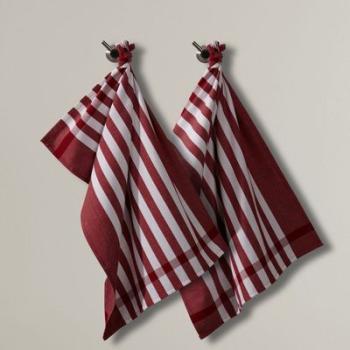 Torchons rayés tissés teints (lot de 2) - La Redou