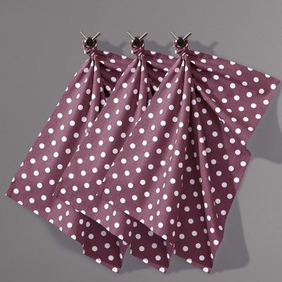 Torchon à pois pur coton, (lot de 3),GARDEN-PARTY