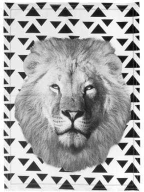 Torchon Lion Face 50 x 70 cm Torchon Lion Face 50 x 70