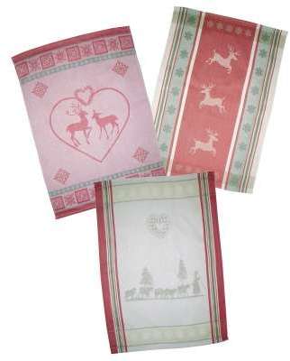 Torchons jacquard Nordique - lot de 6