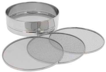 Tamis inox 4 mailles interchangeables maille 0 5-1-2-3mm Tamis inox 4 mailles interchangeables