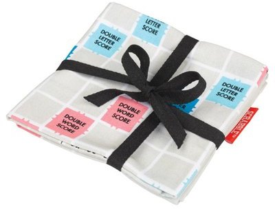 Torchon de cuisine carré grand format en coton Scr