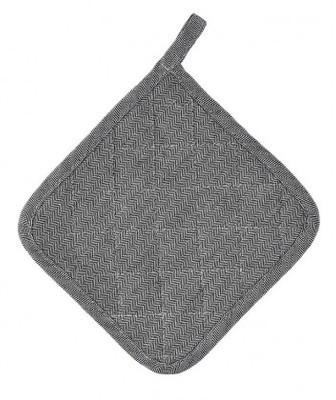 Manique de Cuisine Anti Chaleur Lin et Coton Gris