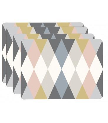 Set de Table Design en Liège Stratifié Multicolore