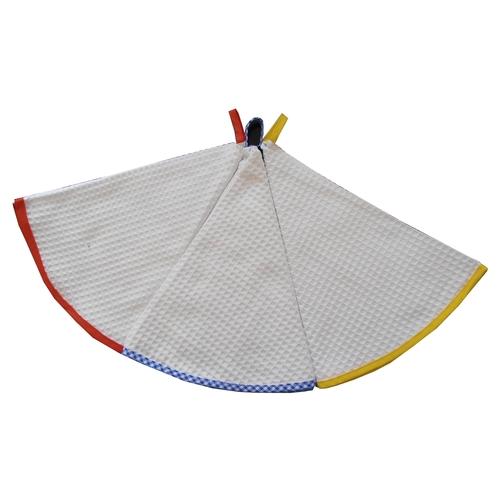 Lot de 3 essuies mains ronds en nid dabeille