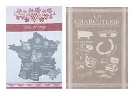 COUCKE Lot de 2 torchons Terroir, pur coton multic
