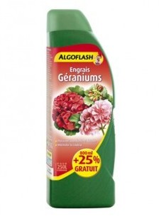 Engrais liquide Géraniums 500ml Algoflash