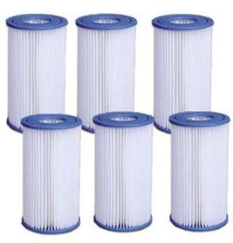Lot de 6 Filtres pour pompe 3,8 et 6m3 jilong