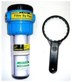 Filtre by-pass compact 2 en 1 anti-calcaire et ant