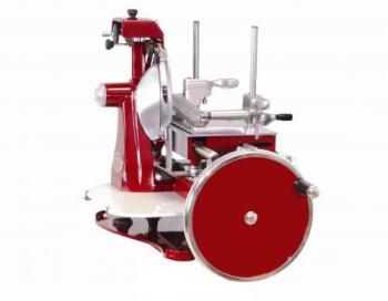 Trancheuse à jambon manuelle rouge diamètre 37 cm