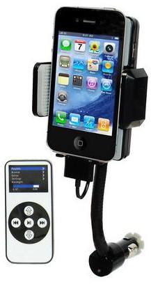Transmetteur FM iPhone 4 4S 3G 3GS iPod support té