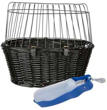 Lot : panier pour vélo Trixie + gourde avec distri