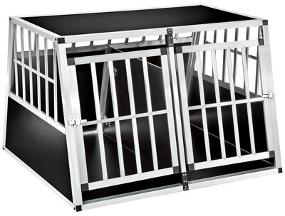 Caisse de Transport pour Chiens Double Confortable