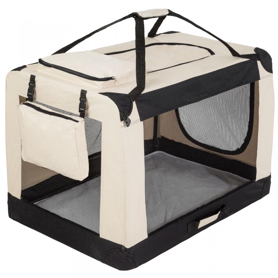 Cage de transport pour chien mobile pliable et tra