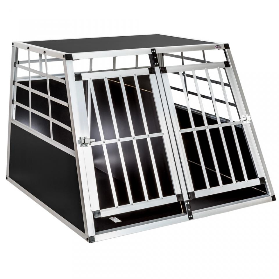 Cage de transport double pour chien Aluminium 90 x