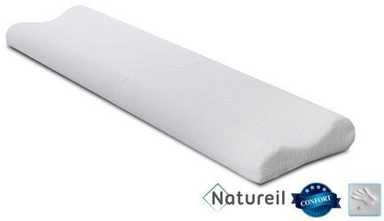 Traversin plat à mémoire de forme confort - Silki