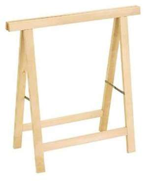 Chevalet en bois pliable H75cm support pieds pour