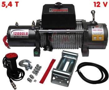 Treuil électrique 12 V - 5,4 T