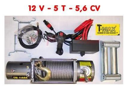Treuil T-MAX 5 Tonnes- 12 V 5,6 CV -