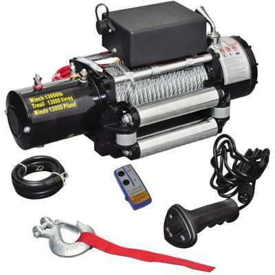 VidaXL Treuil électrique 12V Traction Télécomandes