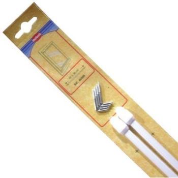 Tringle extensible plate - blanc - 80 à 140 cm