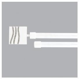 Kit de tringle extensible Double barres (L210 - D19) Kit de tringle extensible