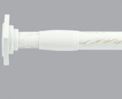 Barre autobloquante (L200 cm) Carré Blanc Barre autobloquante (L200