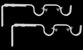 Lot de 2 supports double Gouttiere extensible (D20) Lot de 2 supports double Gouttiere
