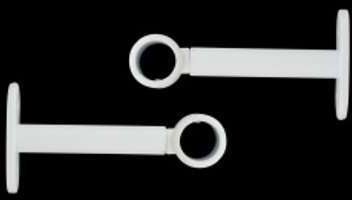 Lot de 2 supports simple ( L90-D20) Blanc mat Lot de 2 supports simple (