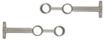 Support double extensible (L190-D28) Argent mat Support double extensible